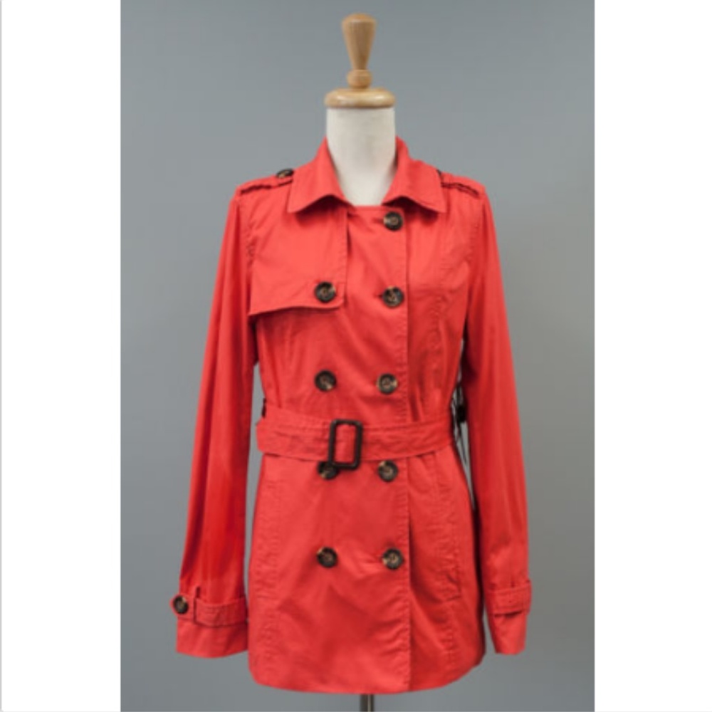 Women's Coral Coat Lightweight Jacket Peacoat